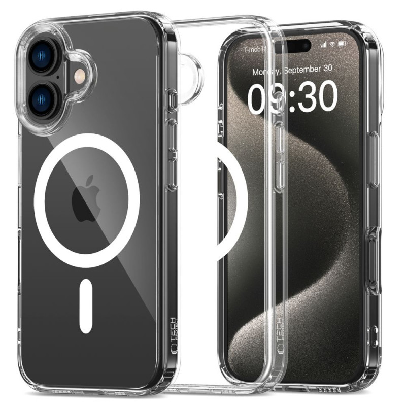 Tech-Protect Flexair Hybrid MagSafe vāciņš Apple iPhone 16 Plus, caurspīdīgs