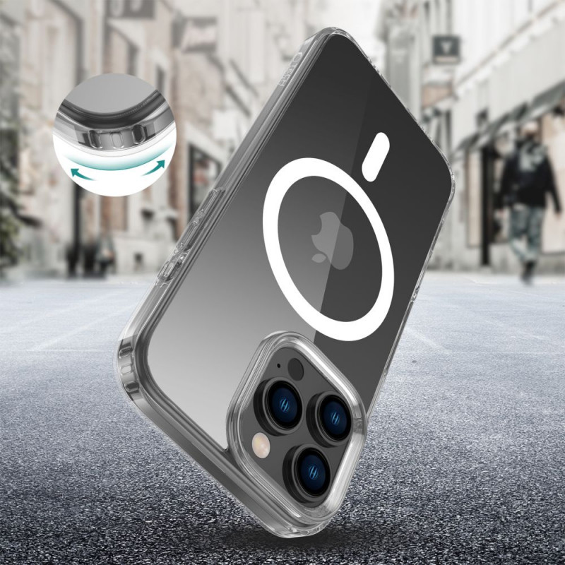 Tech-Protect Flexair Hybrid MagSafe apvalks Apple iPhone 16 Pro Max, caurspīdīgs