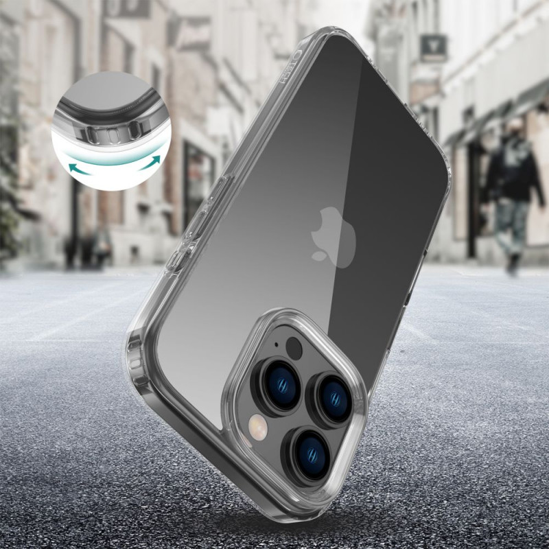 Tech-Protect Flexair Hybrid apvalks Apple iPhone 16 Pro, caurspīdīgs