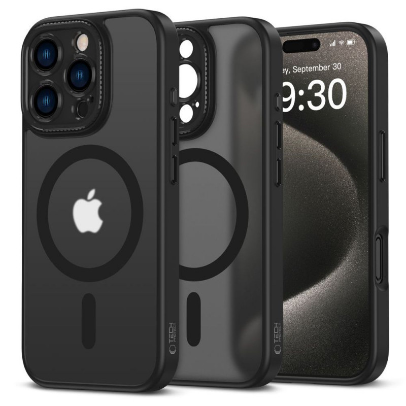 Tech-Protect MagCam MagSafe vāciņš Apple iPhone 16 Pro Max, matēti melns