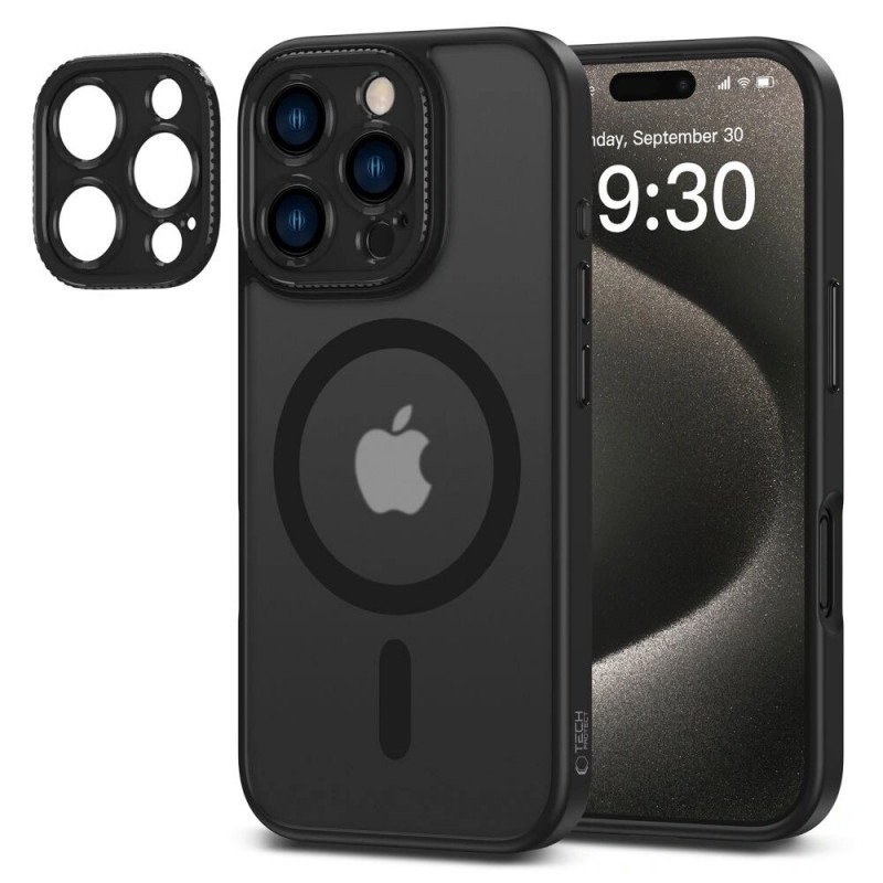 Tech-Protect MagCam MagSafe vāciņš Apple iPhone 16 Pro Max, matēti melns