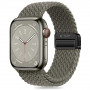 Tech-Protect Nylonmag siksniņa Apple Watch 4/5/6/7/8/9/SE/Ultra 1/2, 42/44/45/49 mm, Olive Grey