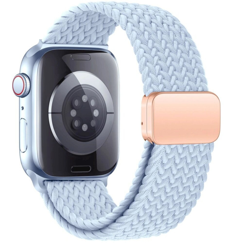 Tech-Protect Nylonmag siksniņa Apple Watch 4/5/6/7/8/9/SE/10, 38/40/41/42 mm, Baby Blue