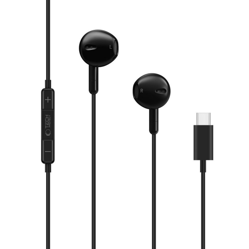 Tech-Protect Ultraboost Core G4 USB-C vadu austiņas, melnas