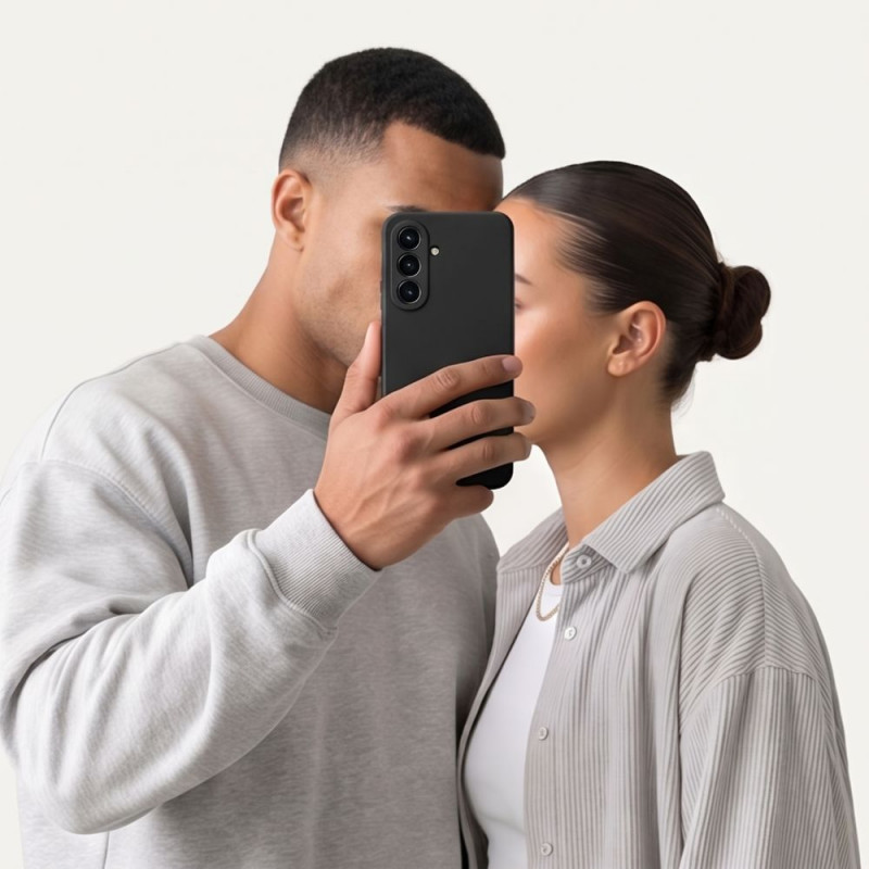 Tech-Protect Icon silikona vāciņš Samsung Galaxy A17 / A18 4G / 5G, melns (THP4642)