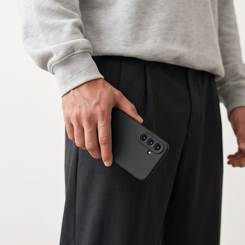 Tech-Protect Icon silikona vāciņš Samsung Galaxy A17 / A18 4G / 5G, melns (THP4642)