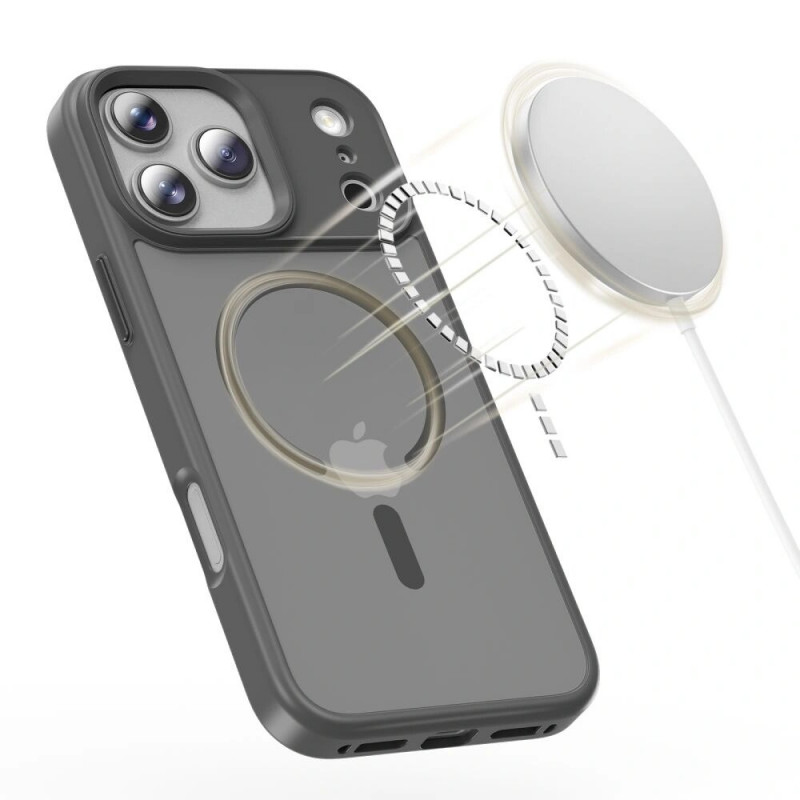Tech-Protect Magmat MagSafe apvalks Apple iPhone 17 Pro, matēti krīta pelēks