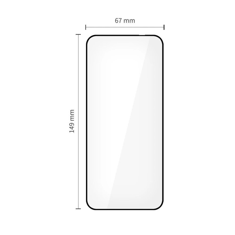 Tech-Protect Glass Fit+ rūdītais stikls Motorola Edge 50 Neo / 60 Neo, melns (2 gab.)