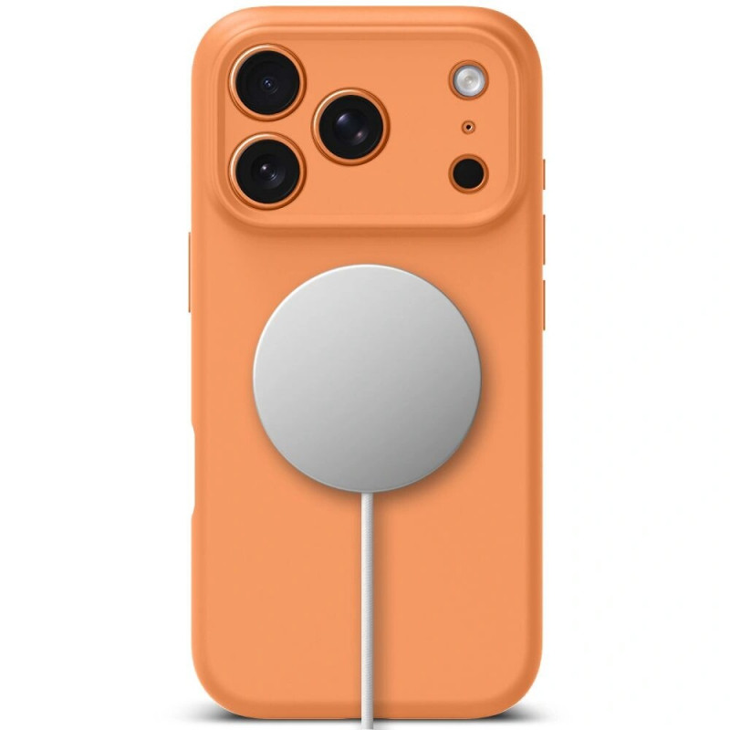 Tech-Protect silikona MagSafe futrālis Apple iPhone 17 Pro, Cosmic Orange