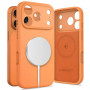 Tech-Protect silikona MagSafe vāciņš Apple iPhone 17 Pro Max, kosmiskais oranžs