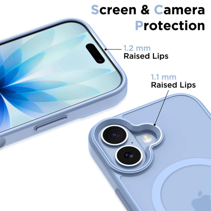 Tech-Protect MagMat MagSafe vāciņš Apple iPhone 17, matēti miglaini zils