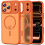 Tech-Protect Magmat MagSafe Apple iPhone 17 Pro maciņš, matēti kosmosa oranžs