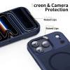Tech-Protect Magmat MagSafe apvalks Apple iPhone 17 Pro, matēti tumši zils