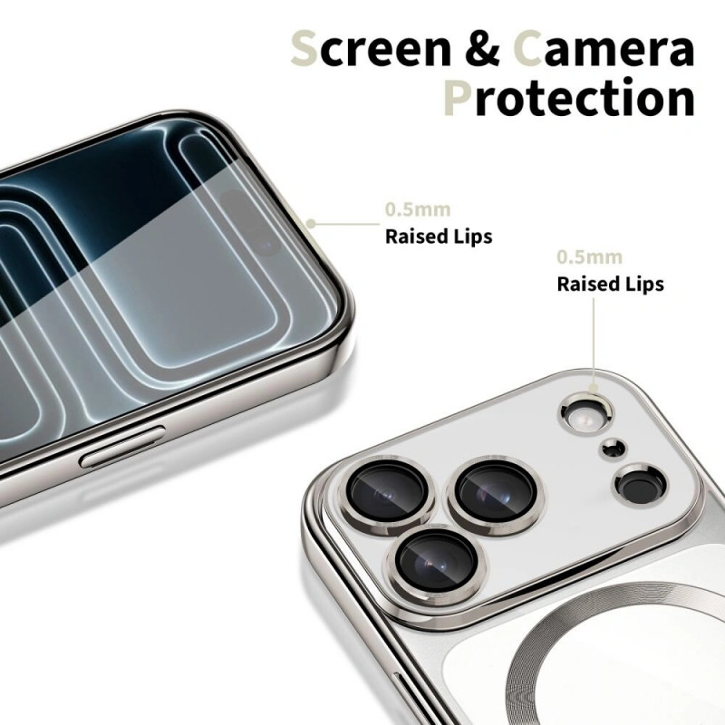 Tech-Protect MagFlex MagSafe vāciņš Apple iPhone 17 Pro, Shiny Silver