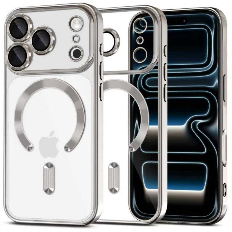 Tech-Protect MagFlex MagSafe vāciņš Apple iPhone 17 Pro Max, spīdīgi sudraba