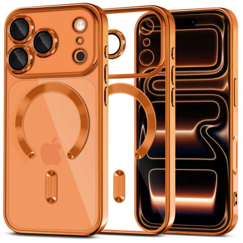 Tech-Protect MagFlex MagSafe vāciņš Apple iPhone 17 Pro Max, Shiny Cosmic Orange