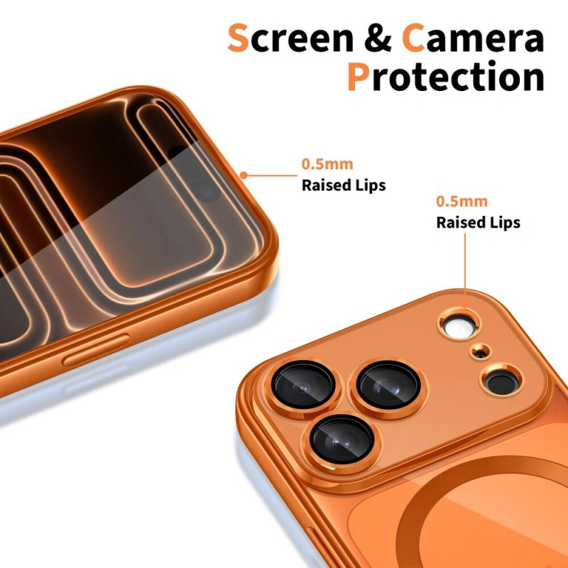 Tech-Protect MagFlex MagSafe vāciņš Apple iPhone 17 Pro Max, Shiny Cosmic Orange