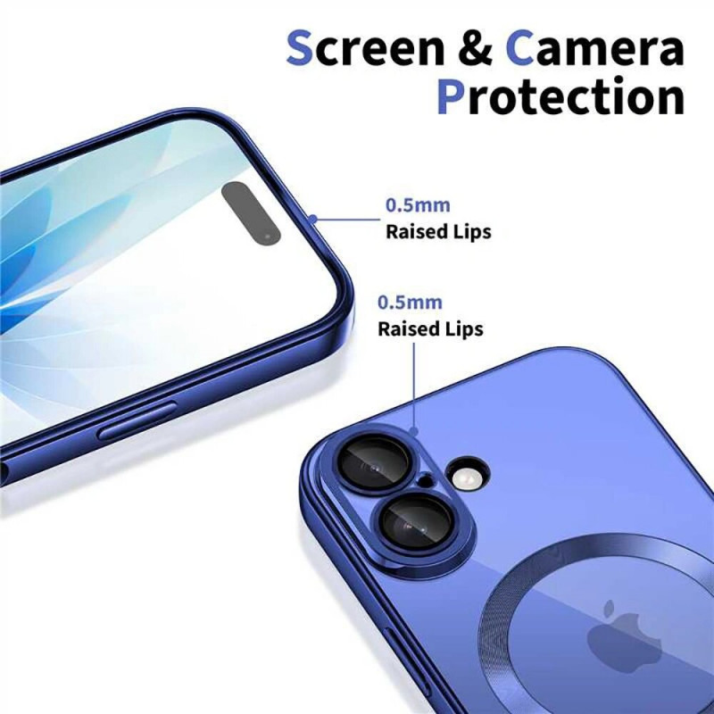 Tech-Protect MagFlex MagSafe vāciņš Apple iPhone 17, Shiny Mist Blue