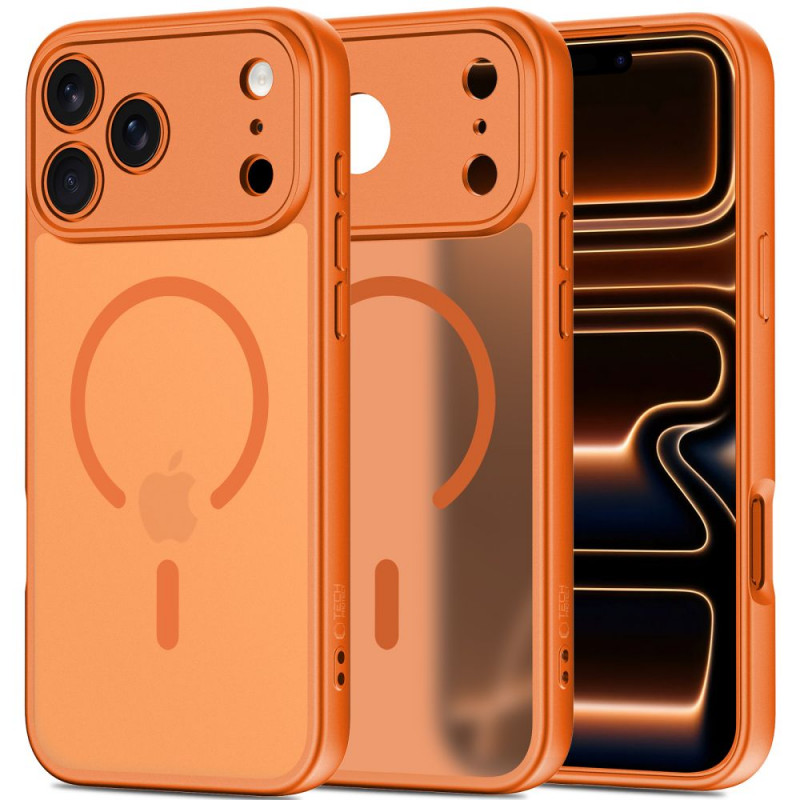Tech-Protect BasicMag MagSafe vāciņš Apple iPhone 17 Pro Max, matēts Cosmic Orange