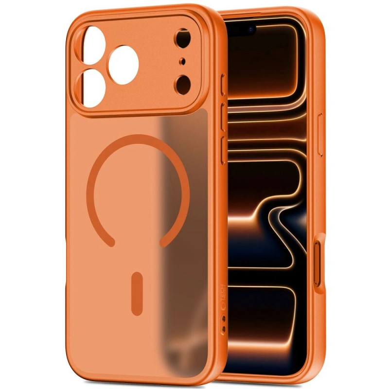 Tech-Protect BasicMag MagSafe vāciņš Apple iPhone 17 Pro, matēti Cosmic Orange