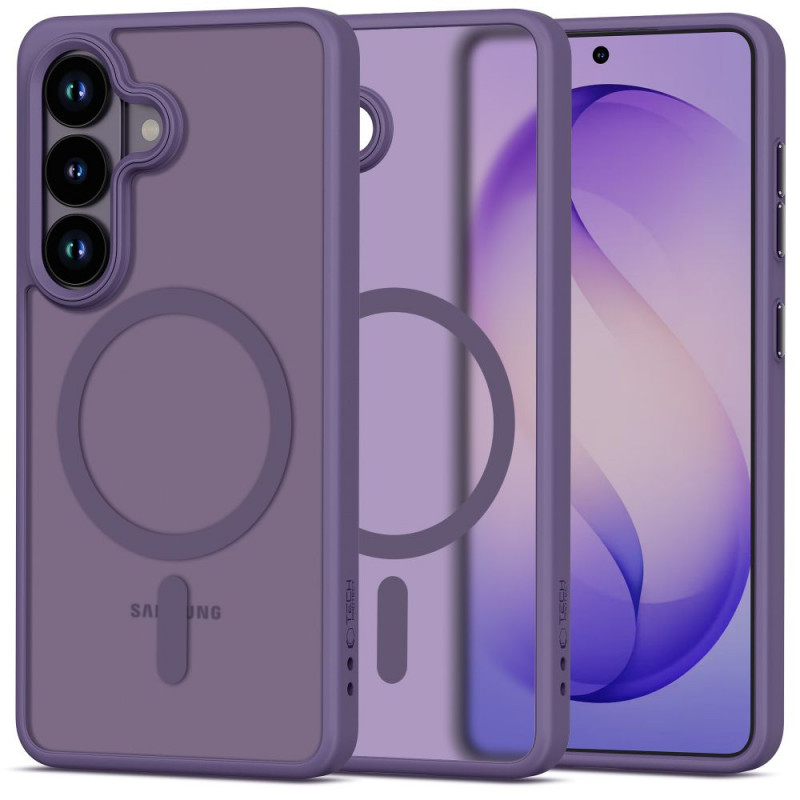 Tech-Protect Magmat MagSafe vāciņš Samsung Galaxy S26, matēts kobalta violets