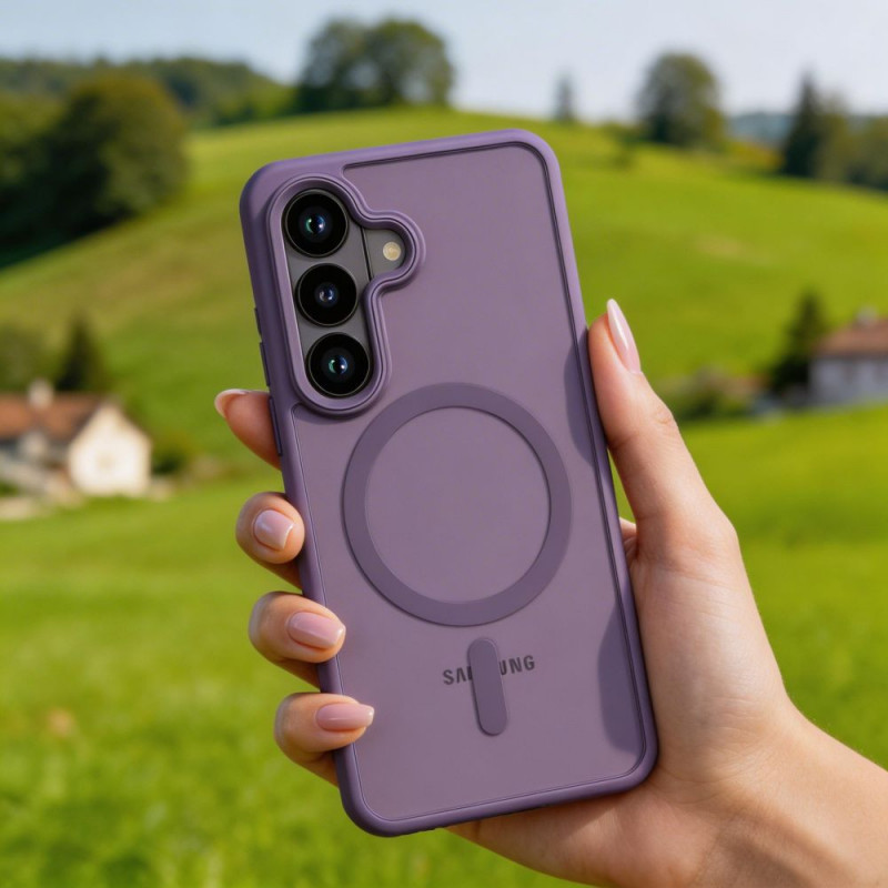 Tech-Protect Magmat MagSafe vāciņš Samsung Galaxy S26, matēts kobalta violets