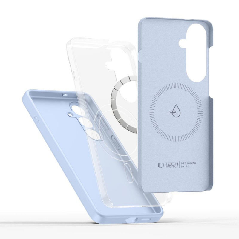 Tech-Protect silikona MagSafe vāciņš Samsung Galaxy S26, Sky Blue