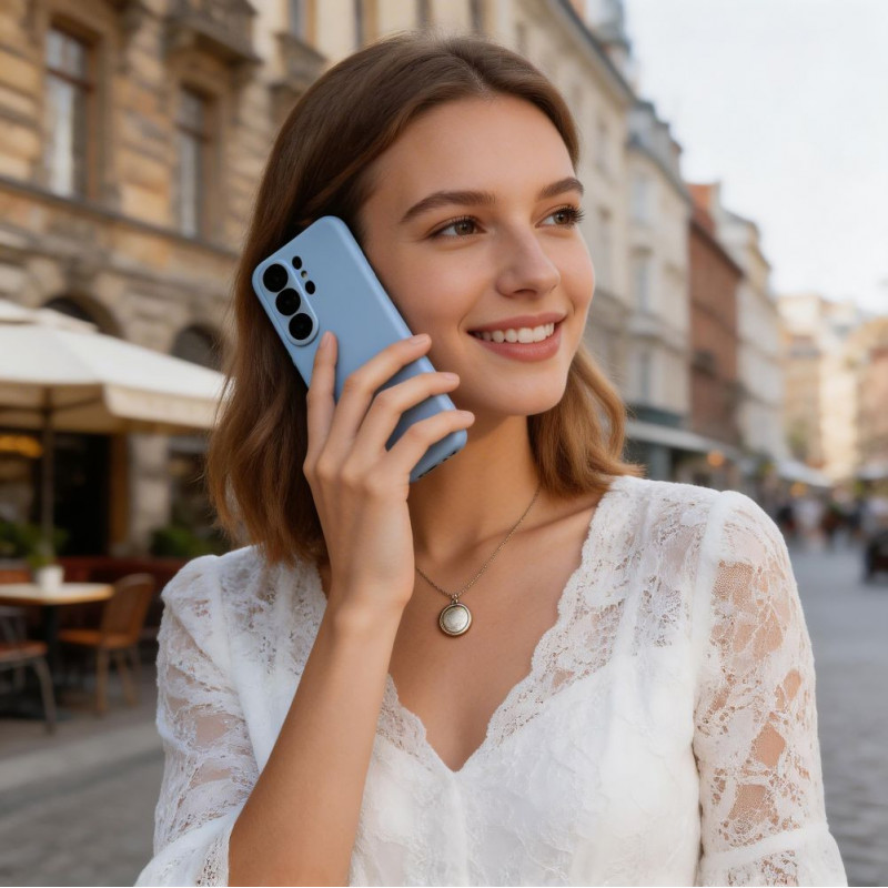 Tech-Protect silikona MagSafe vāciņš Samsung Galaxy S26 Ultra, Sky Blue