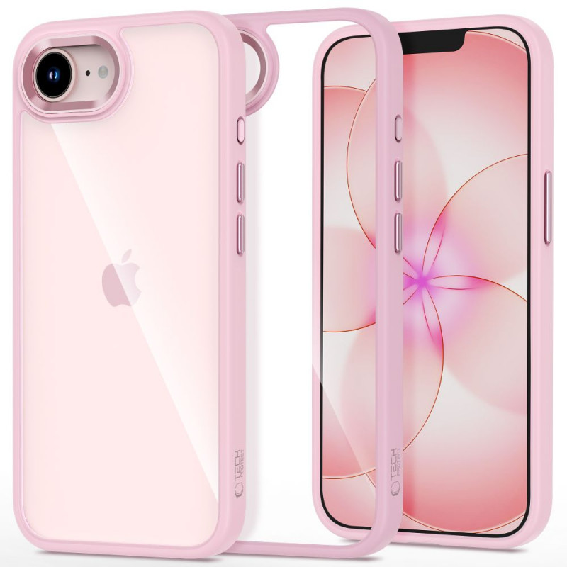 Tech-Protect Magmat vāciņš Apple iPhone 16e / 17e, Soft Pink/caurspīdīgs