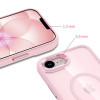 Tech-Protect Magmat MagSafe vāciņš Apple iPhone 16e / 17e, Soft Pink/caurspīdīgs