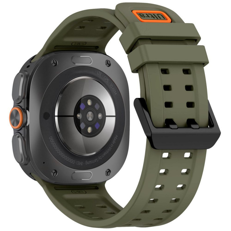 Tech-Protect Silicone Air siksniņa Samsung Galaxy Watch Ultra 1 / 2 (2024-2026) 47 mm, Olive Green
