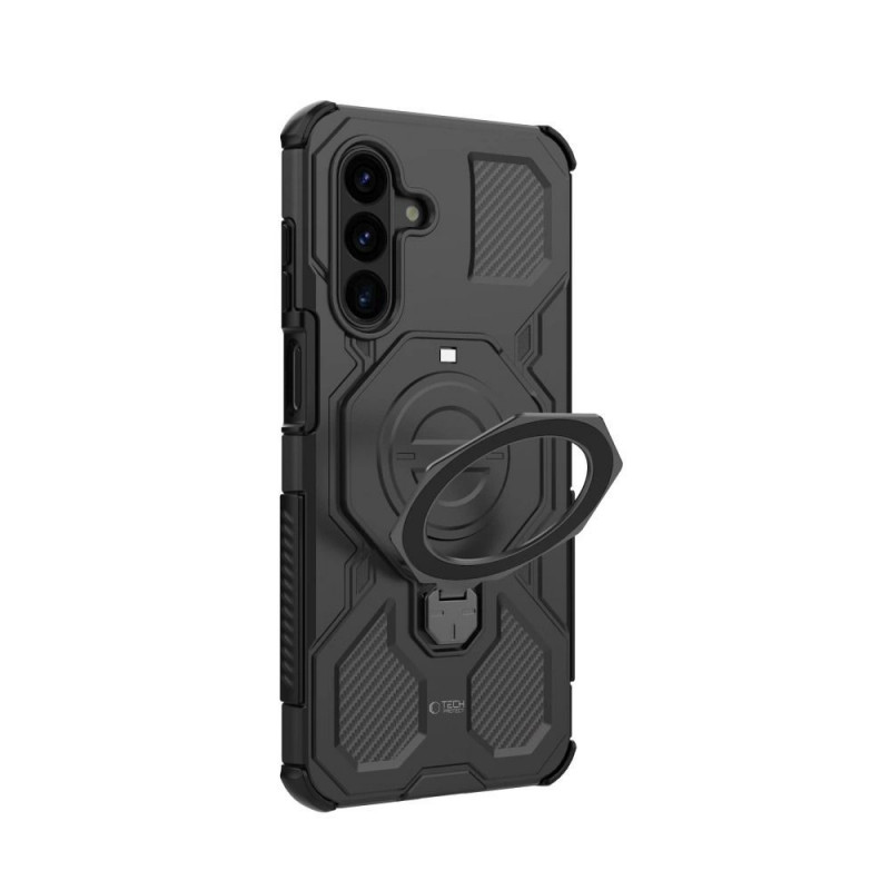 Tech-Protect TacticStand MagSafe apvalks Samsung Galaxy A17 / A18 4G / 5G matēti melns