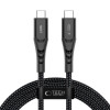 Tech-Protect Ultraboost UB11T USB-C uz USB-C kabelis PD 240W, 200 cm, melns