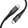 Tech-Protect Ultraboost UB11T USB-C uz USB-C kabelis PD 240W, 200 cm, melns