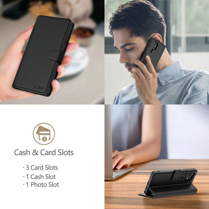 Tech-Protect maciņa futrālis Xiaomi Redmi Note 15 Pro 5G, matēti melns
