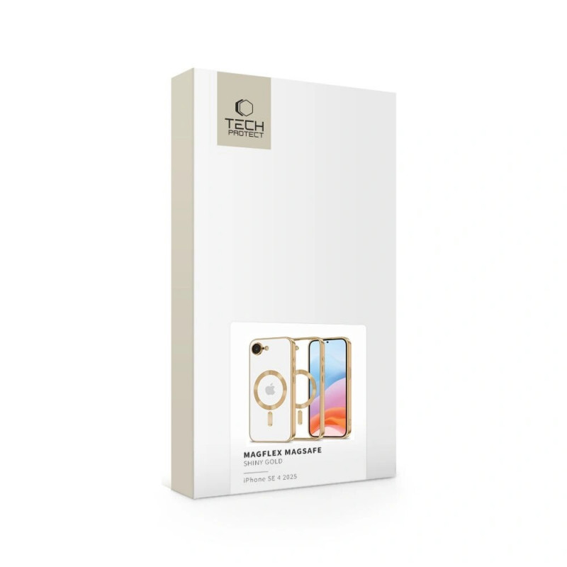 Tech-Protect MagFlex MagSafe vāciņš THP3927 Apple iPhone 17e / 16e, Shiny Gold