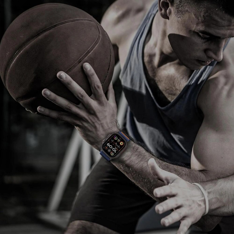 Tech-Protect Nylon Clasp pulksteņa siksniņa Apple Watch 6 / 7 / 8 / 9 / 10 / SE / Ultra 1 / 2 44/45/46/49 mm, Navy