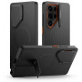 Tech-Protect Kevlar Aura MagSafe vāciņš Samsung Galaxy S25 Ultra, melns/oranžs