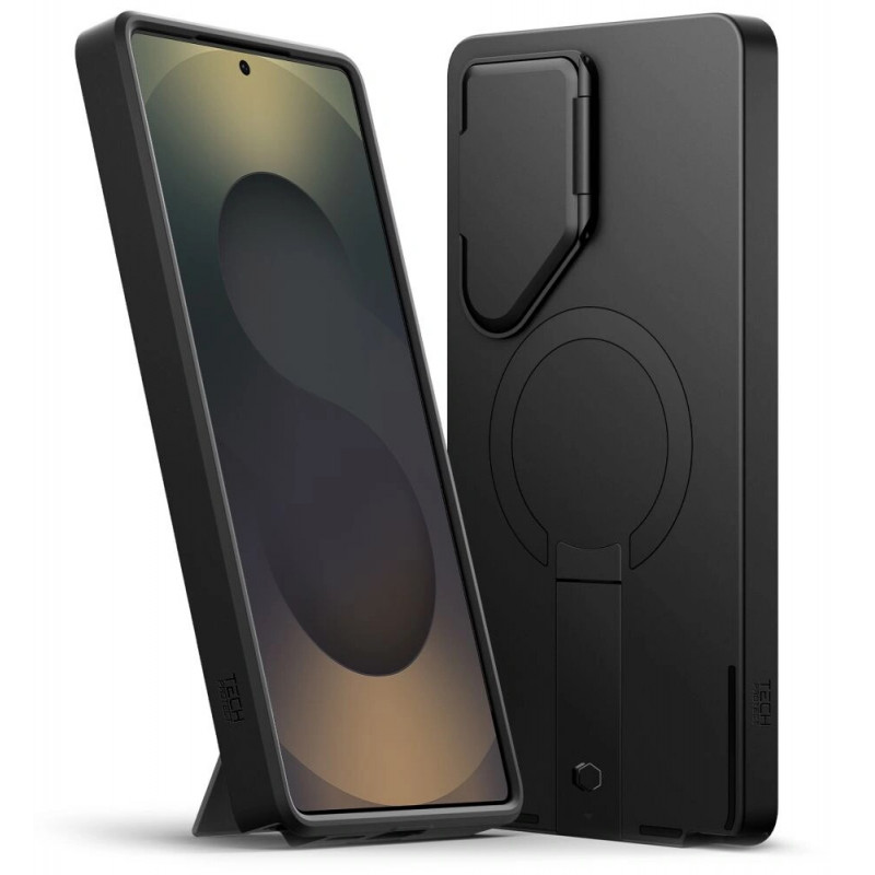 Tech-Protect Kevlar Aura MagSafe vāciņš Samsung Galaxy S25 Ultra, melns/oranžs