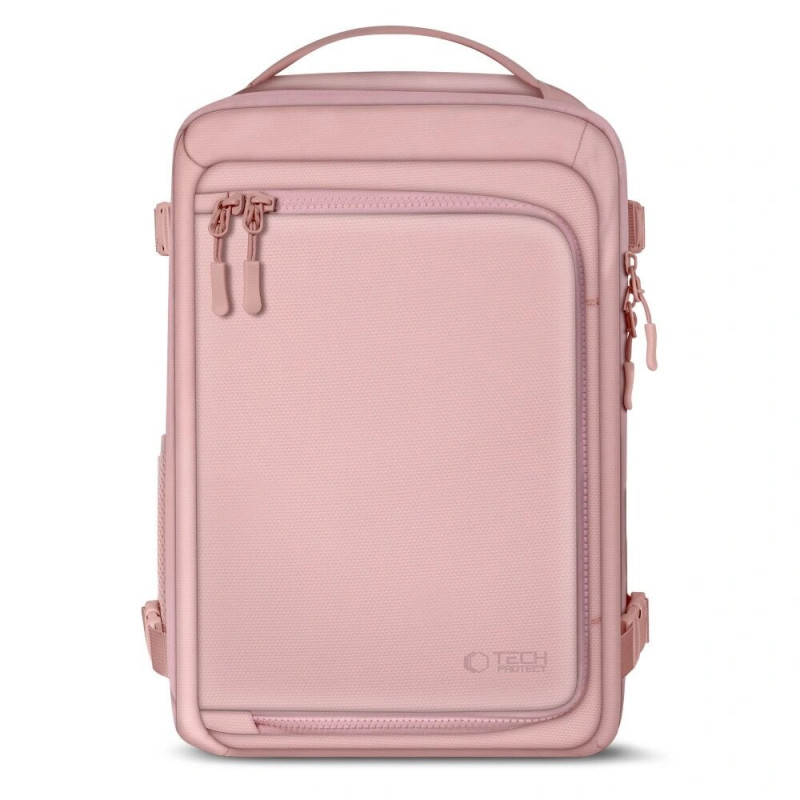 Tech-Protect Defender S50 Ryanair & Wizzair ceļojumu klēpjdatora kabīnes mugursoma, 20 L, 40x20x25 cm, Dusty Pink