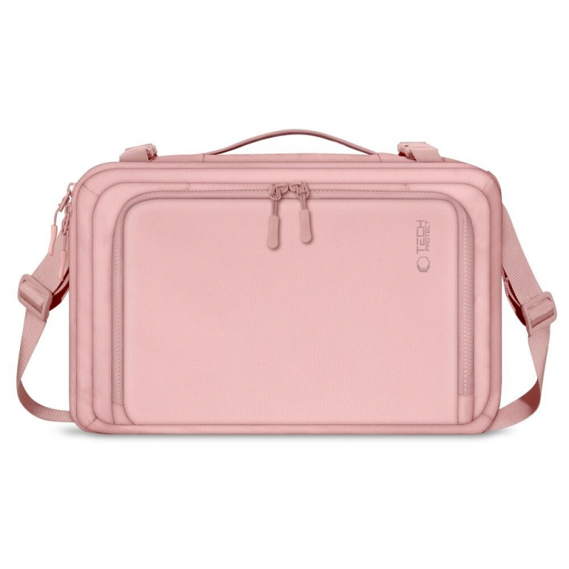 Tech-Protect Defender S50 Ryanair & Wizzair ceļojumu klēpjdatora kabīnes mugursoma, 20 L, 40x20x25 cm, Dusty Pink