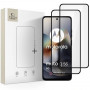 Tech-Protect Glass Fit+ rūdītais stikls Motorola Moto G56 5G (2 gab.), melns