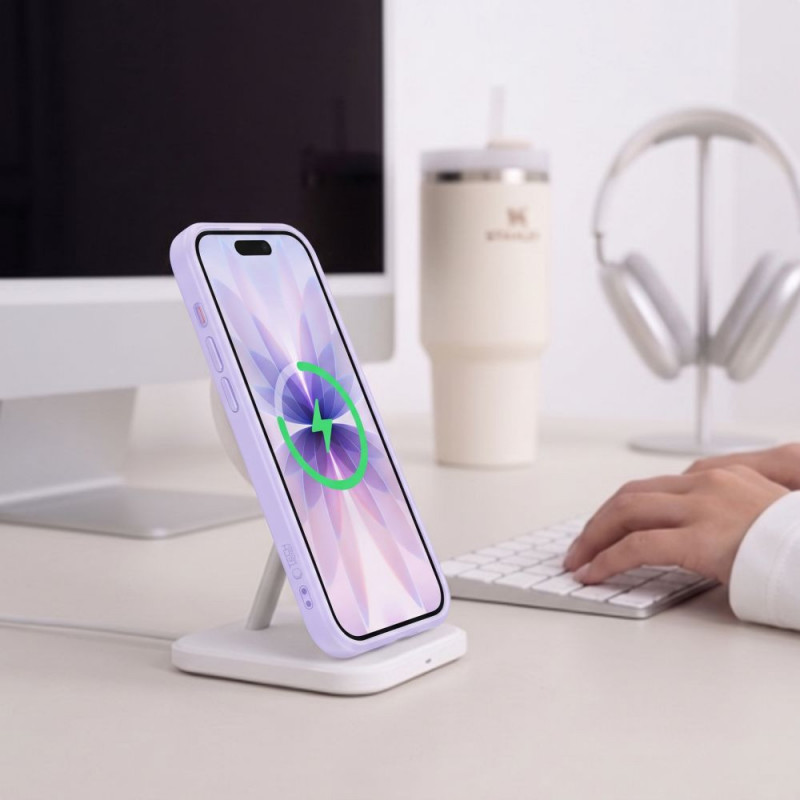 Tech-Protect MagPeak MagSafe CC vāciņš Apple iPhone 17, matēts lavandas