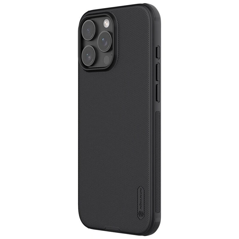 Nillkin Super Frosted Shield Pro vāciņš Apple iPhone 16 Pro, melns