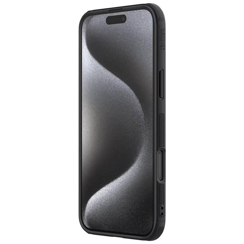 Nillkin Super Frosted Shield Pro vāciņš Apple iPhone 16 Pro, melns
