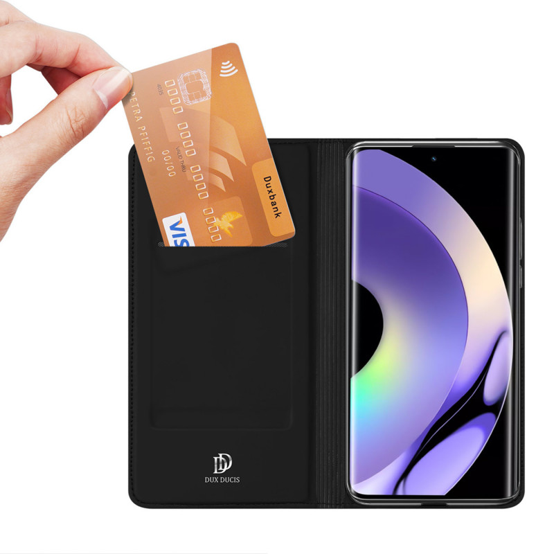 Dux Ducis Skin Pro atlokāmais futrālis Realme 10 Pro, melns