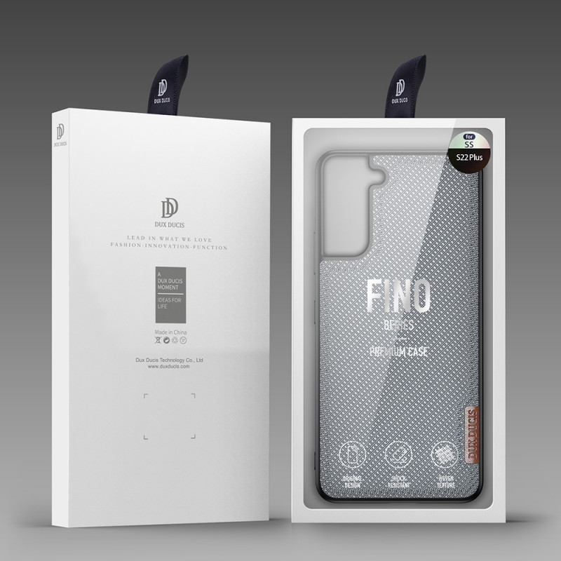 Dux Ducis Fino neilona apvalks Samsung Galaxy S22+ (S22 Plus), zils