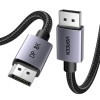 Ugreen DP120 DisplayPort 1.4 kabelis, 8K 60 Hz, 32.4 Gbps, 3 m, melns