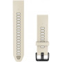 Garmin QuickFit aproce 20 mm, silikons, Cream / French Gray (010-14506-04)