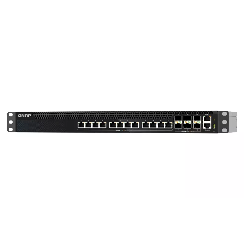 QNAP QSW-M5218-6F12T pārvaldāms L3 tīkla komutators, 10G Ethernet, 1U stiprinājums